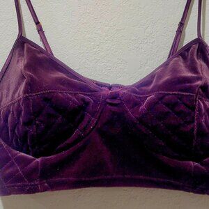 Purple Velvet Bralette